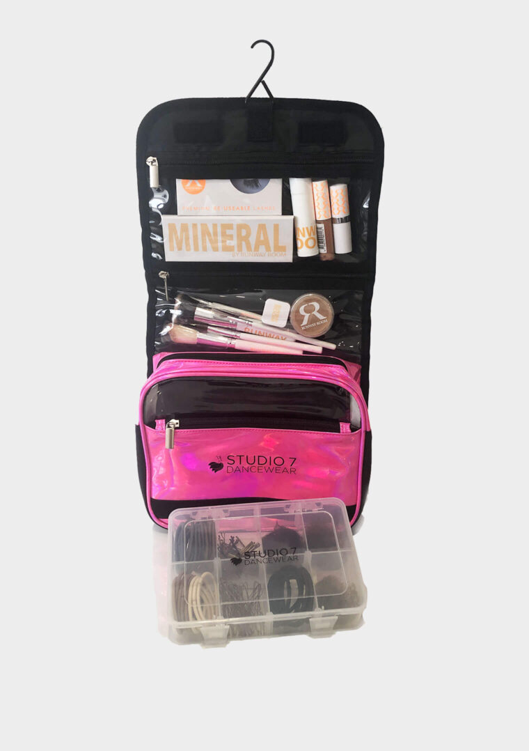 Studio 7 Holographic Makeup Bag - Hot Pink