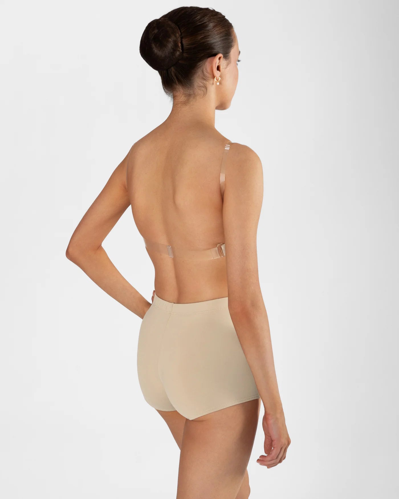 Energetiks Clear Back Bra with Cups - Beige