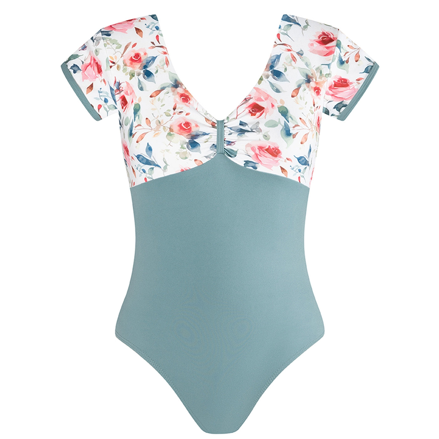 Energetiks Alexandra Cap Sleeve Leotard - Stone Blue
