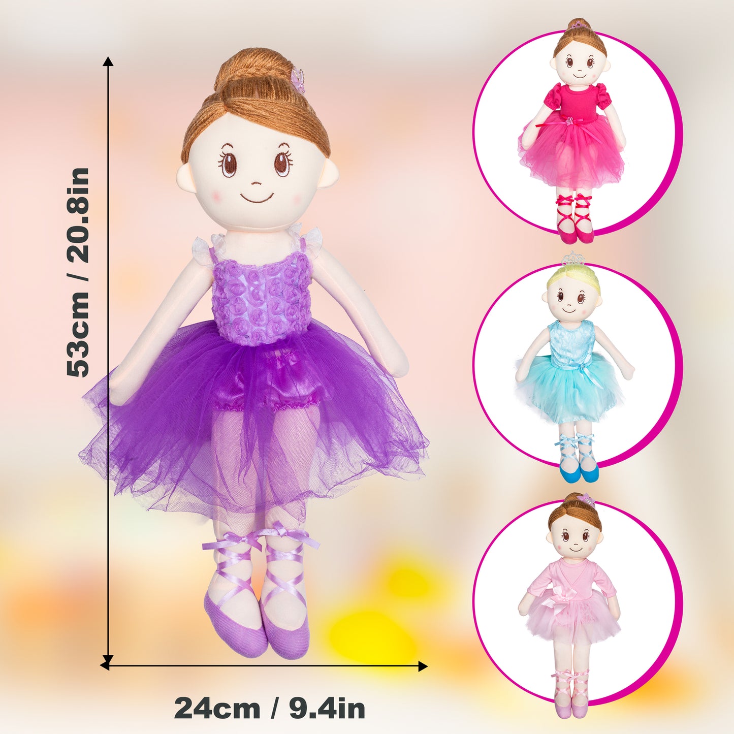 Mad Ally Ballerina Indi Doll - Raspberry