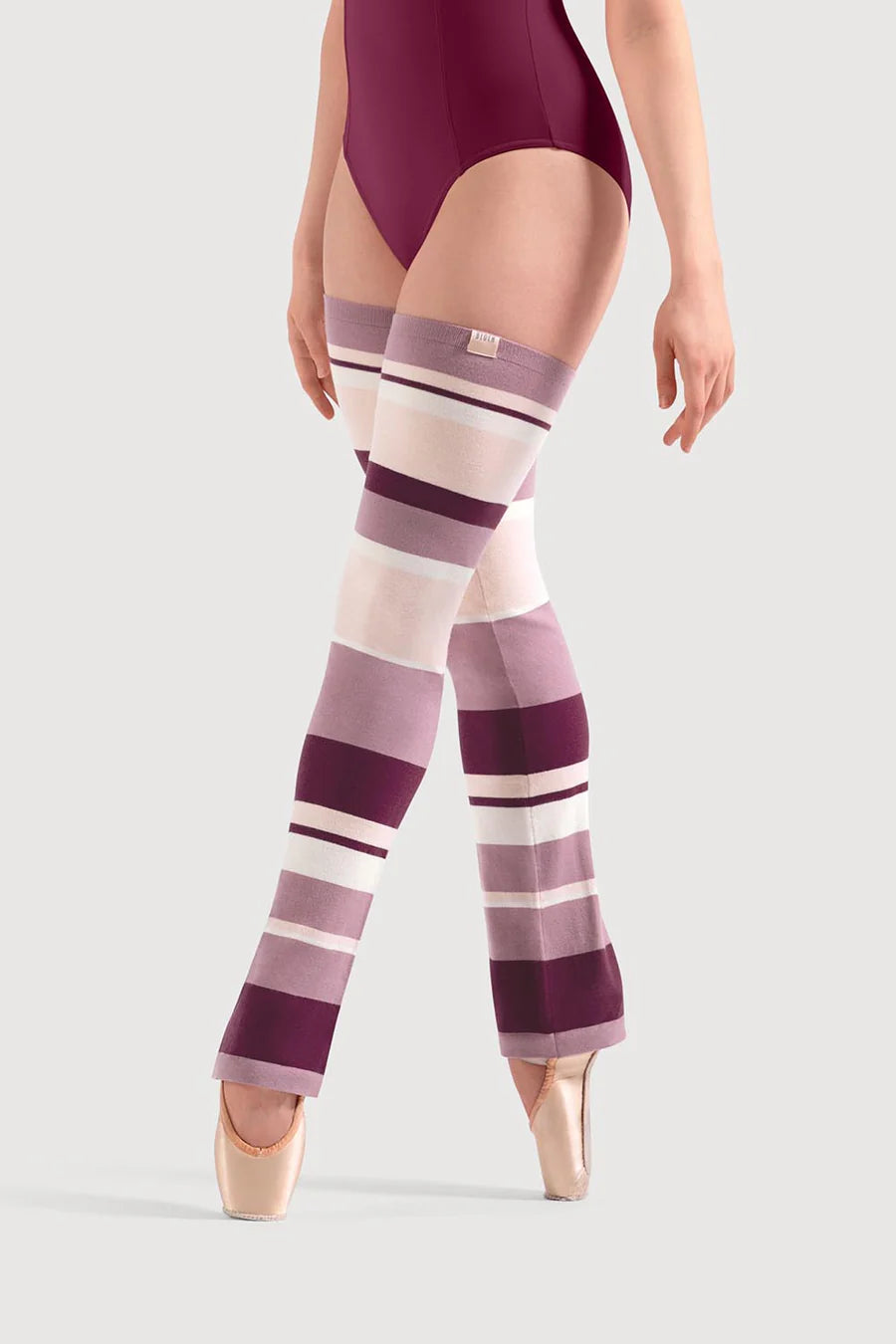 Bloch Knitted Striped Long Legwarmers