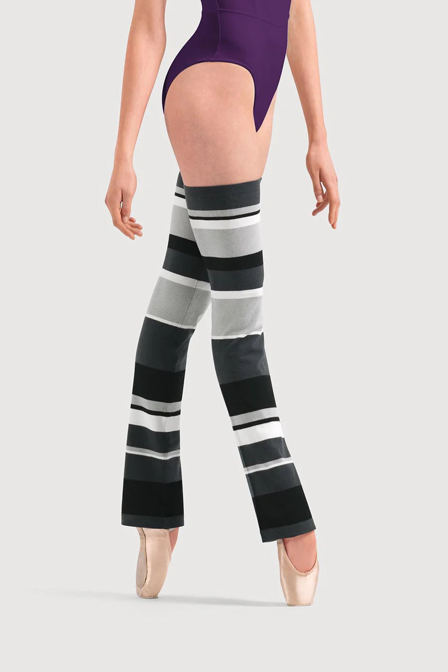 Bloch Knitted Striped Long Legwarmers