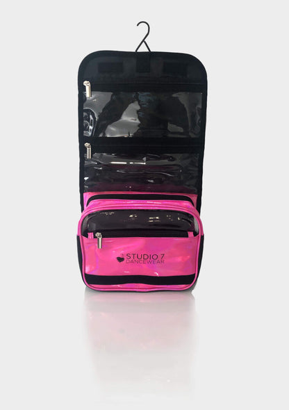 Studio 7 Holographic Makeup Bag - Hot Pink