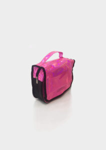 Studio 7 Holographic Makeup Bag - Hot Pink