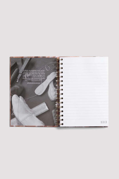 Bloch Pointe Shoe Spiral Hardcover A5 Lined Notebook