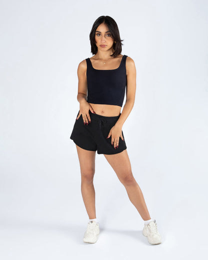 Energetiks Morgan 2-in-1 Dance Short -Black