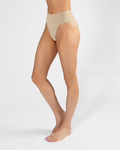 Energetiks Seamless High Cut Brief - Beige