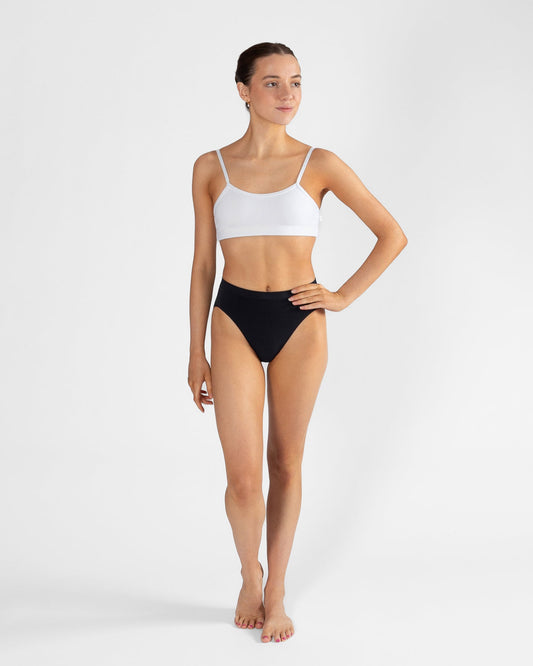 Energetiks Seamless High Cut Brief - Black