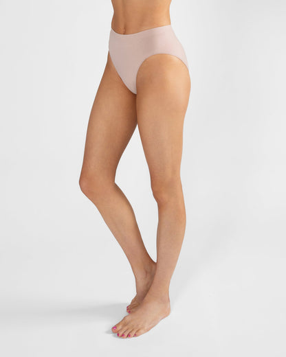 Energetiks Seamless High Cut Brief - Salmon Pink
