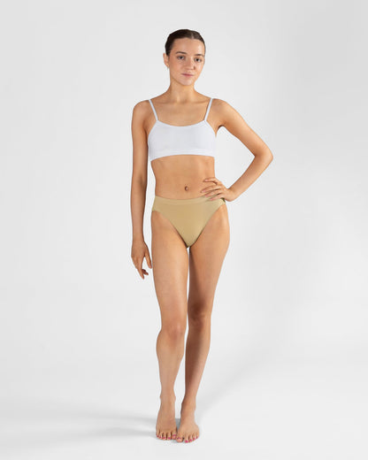 Energetiks Seamless High Cut Brief - Wheat