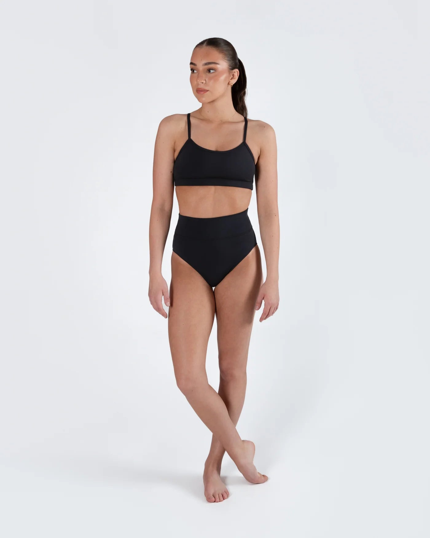 Energetiks Astrid High Cut Brief - Black