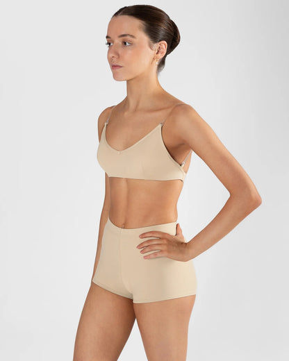 Energetiks Clear Back Bra with Cups - Beige