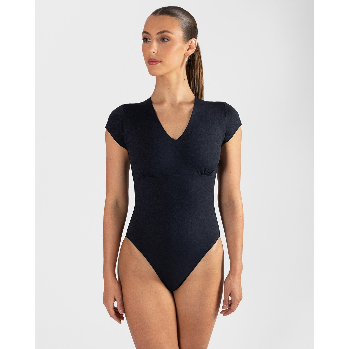 Energetiks Kelly Cap Sleeve Leotard - Black