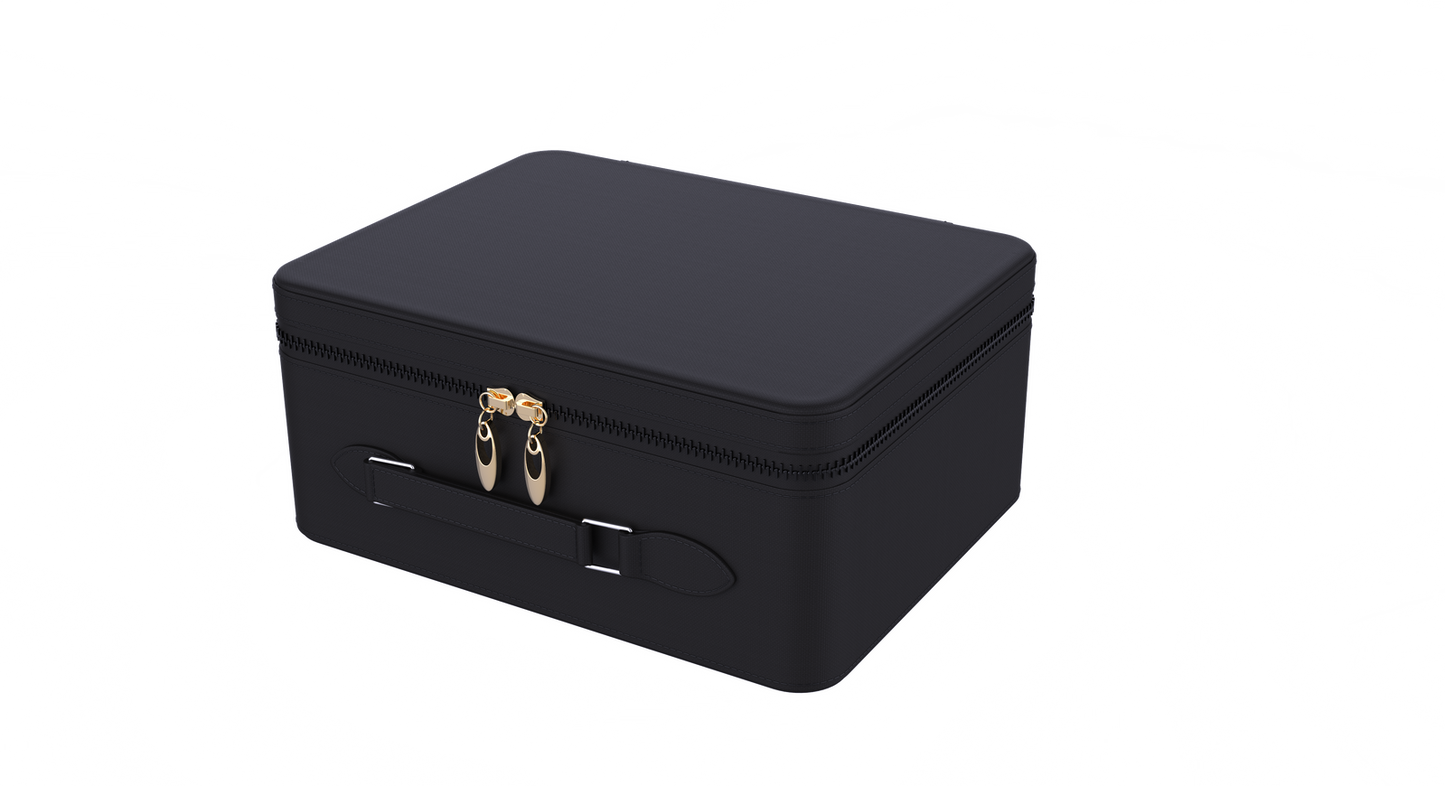 Mad Ally Beauty Box with LED Mirror - Black