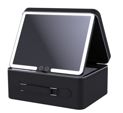 Mad Ally Beauty Box with LED Mirror - Black