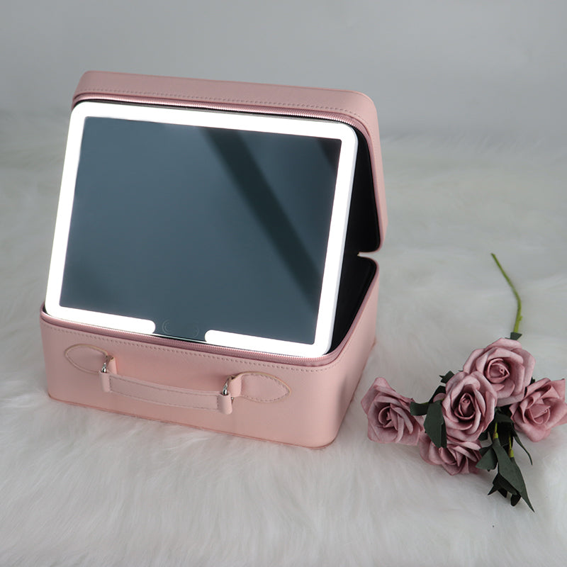 Mad Ally Beauty Box with LED Mirror - Pink