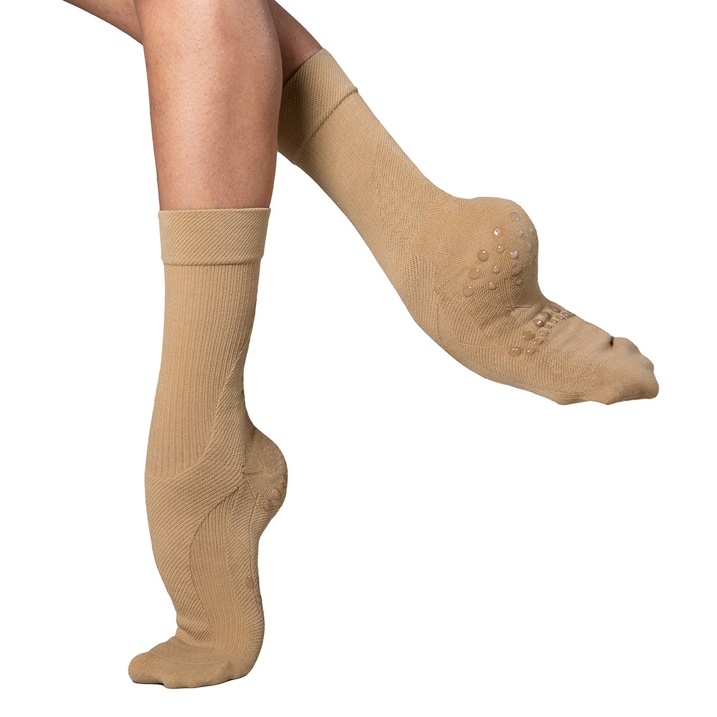 Energetiks PivotPerfect™ Dance Sock -Tan