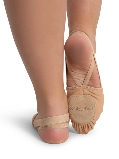 Capezio Hanami Canvas Pirouette Half Shoe - Nude