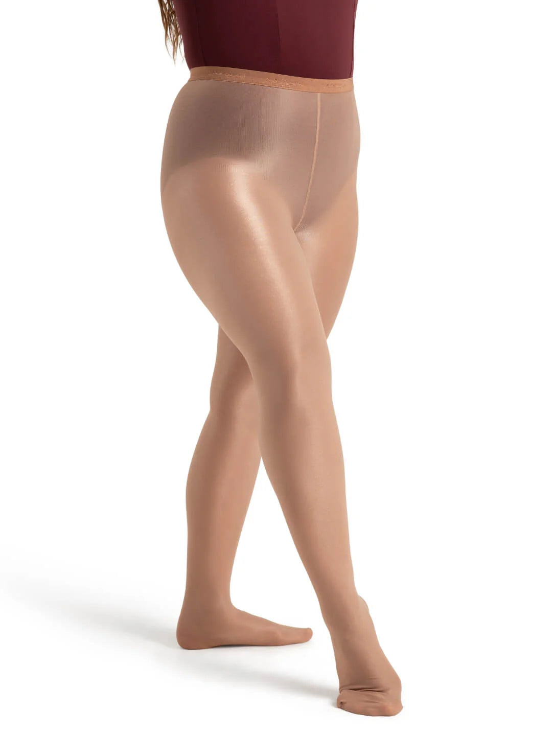 Capezio Ultra Shimmery Footed Tight - Suntan