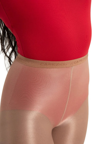 Capezio Ultra Shimmery Footed Tight - Suntan