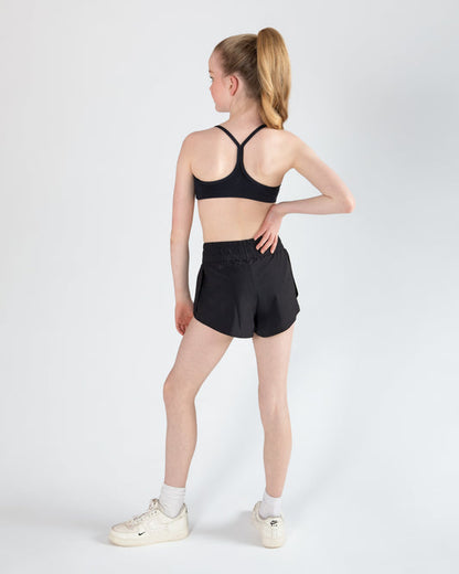 Energetiks Morgan 2-in-1 Dance Short -Black