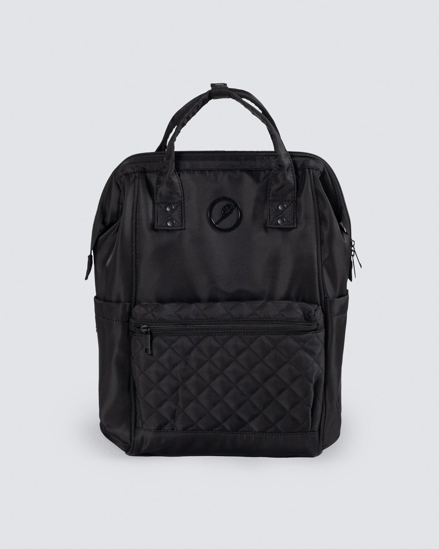 Nova Quilted Backpack - Black