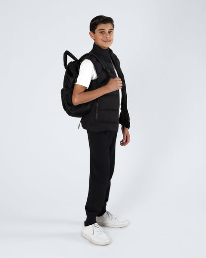 Nova Quilted Backpack - Black