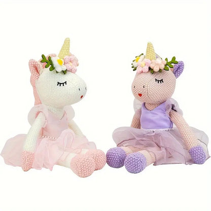 Mad Ally Eunice Knitted Unicorn -  Pink