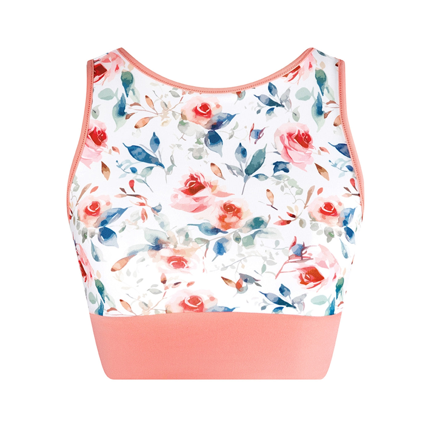 Energetiks Natalie 4-Way Crop Top -Coral Haze