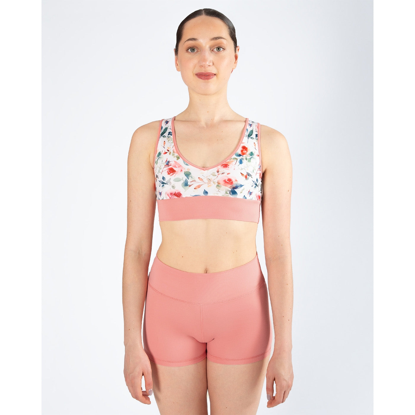 Energetiks Natalie 4-Way Crop Top -Coral Haze