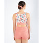 Energetiks Natalie 4-Way Crop Top -Coral Haze