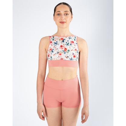 Energetiks Natalie 4-Way Crop Top -Coral Haze