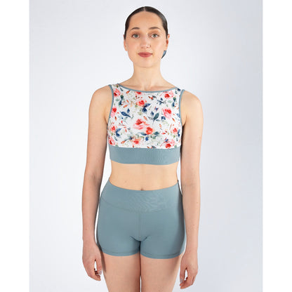 Energetiks Natalie 4-Way Crop Top - Stone Blue