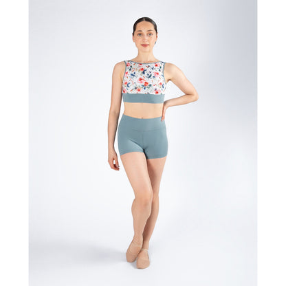 Energetiks Natalie 4-Way Crop Top - Stone Blue