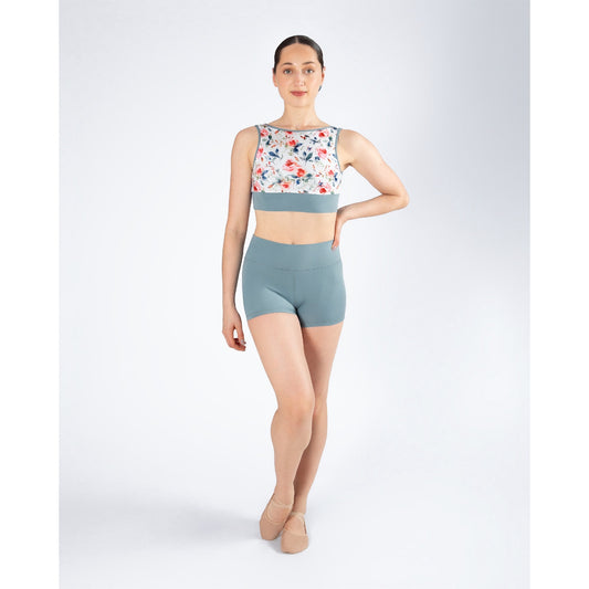 Energetiks Natalie 4-Way Crop Top - Stone Blue