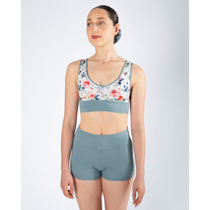 Energetiks Natalie 4-Way Crop Top - Stone Blue