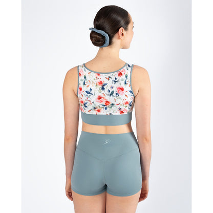 Energetiks Natalie 4-Way Crop Top - Stone Blue