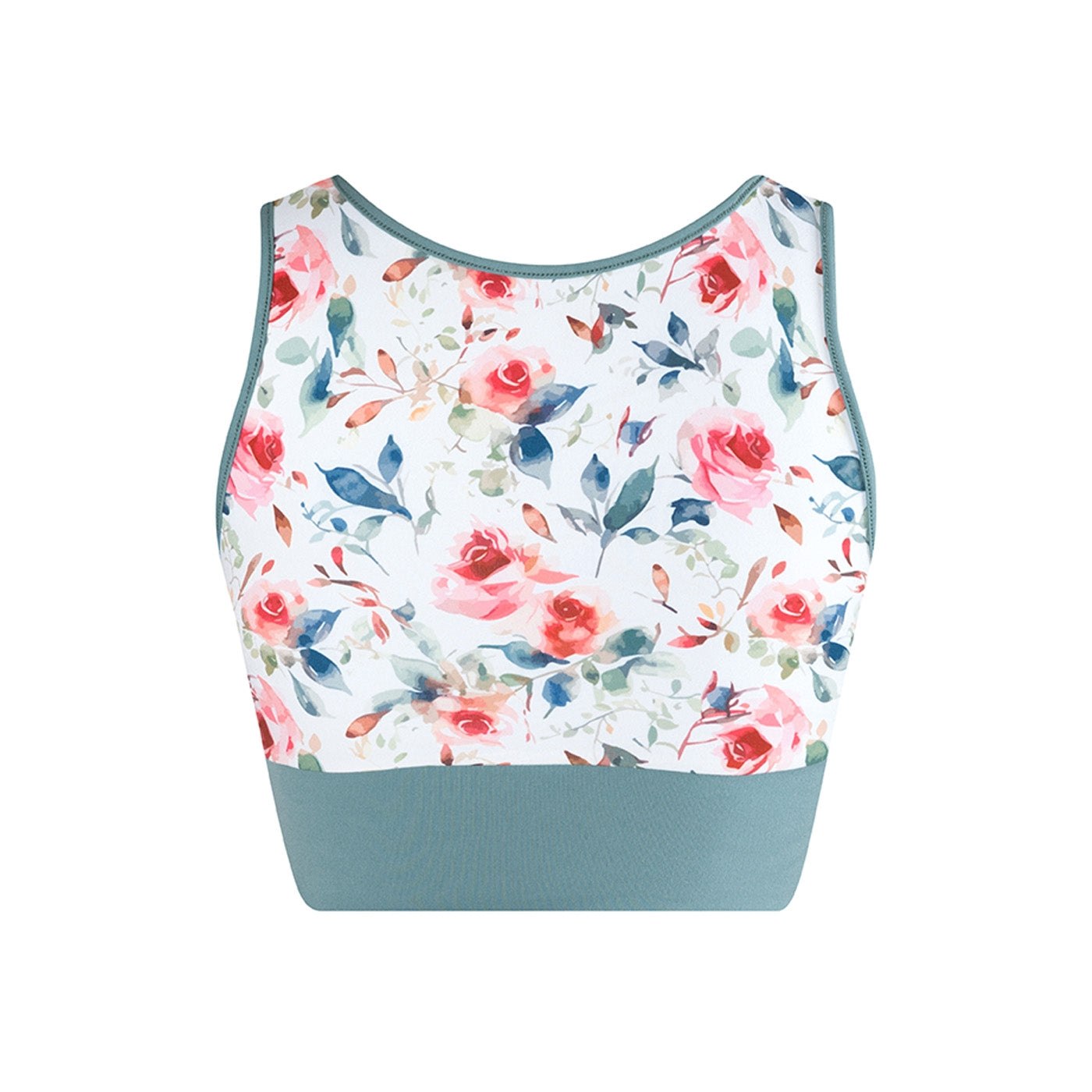 Energetiks Natalie 4-Way Crop Top - Stone Blue