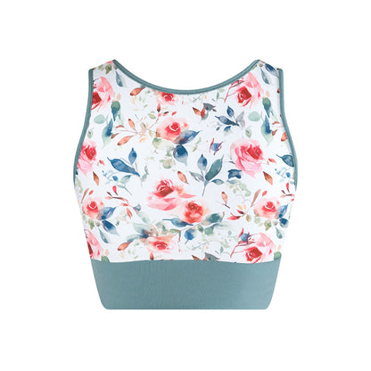 Energetiks Natalie 4-Way Crop Top - Stone Blue