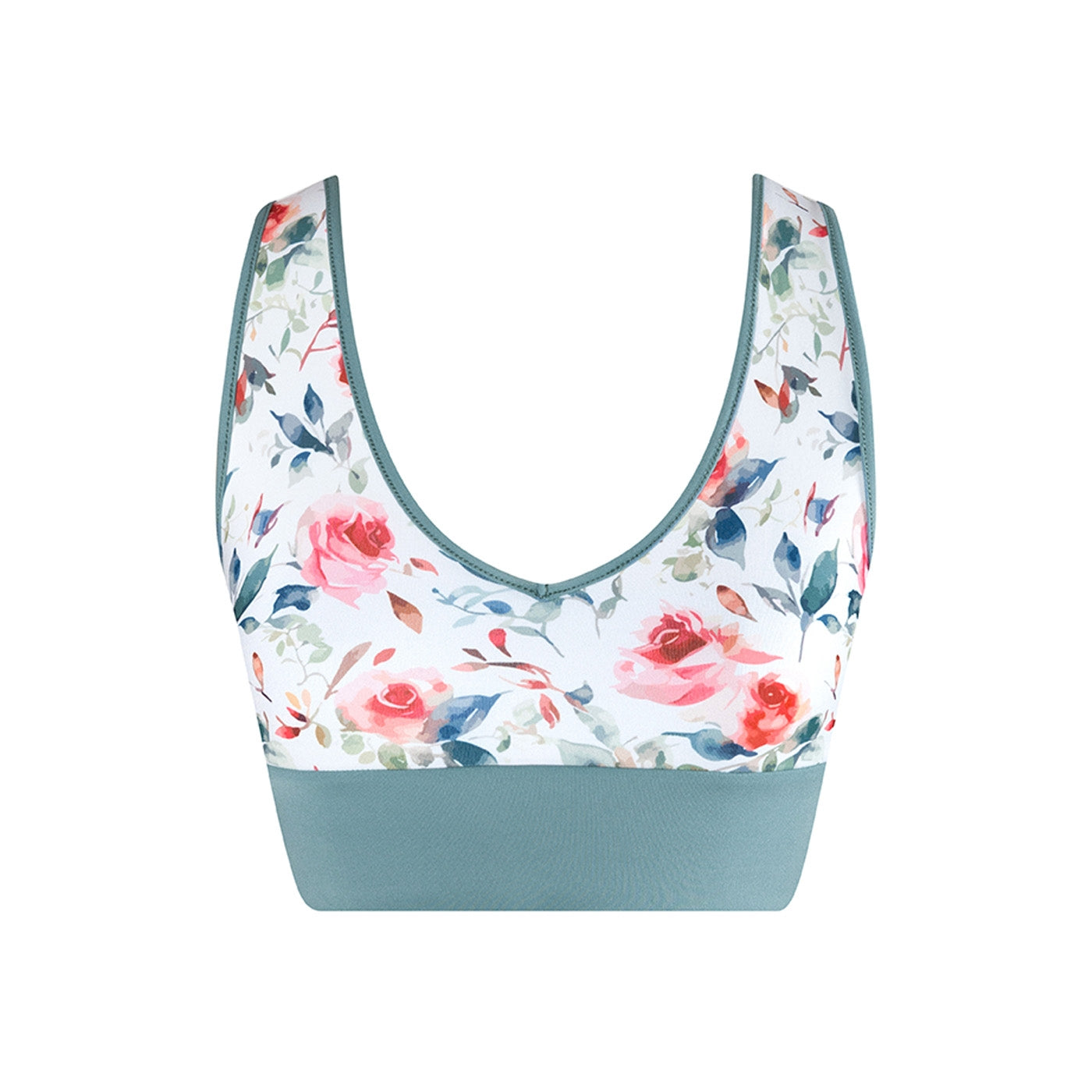 Energetiks Natalie 4-Way Crop Top - Stone Blue