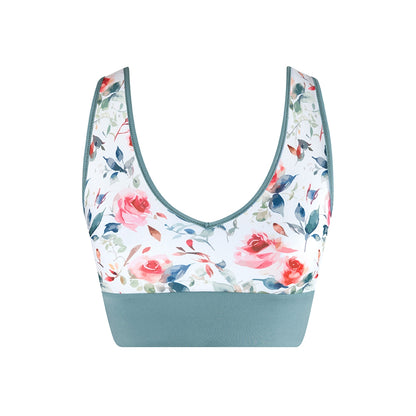 Energetiks Natalie 4-Way Crop Top - Stone Blue