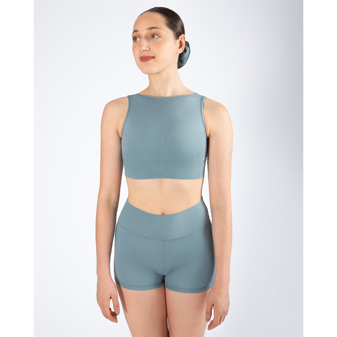 Energetiks Natalie 4-Way Crop Top - Stone Blue