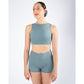 Energetiks Natalie 4-Way Crop Top - Stone Blue