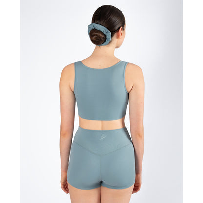 Energetiks Natalie 4-Way Crop Top - Stone Blue