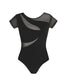 Energetiks Delta Cap Sleeve Leotard - Black