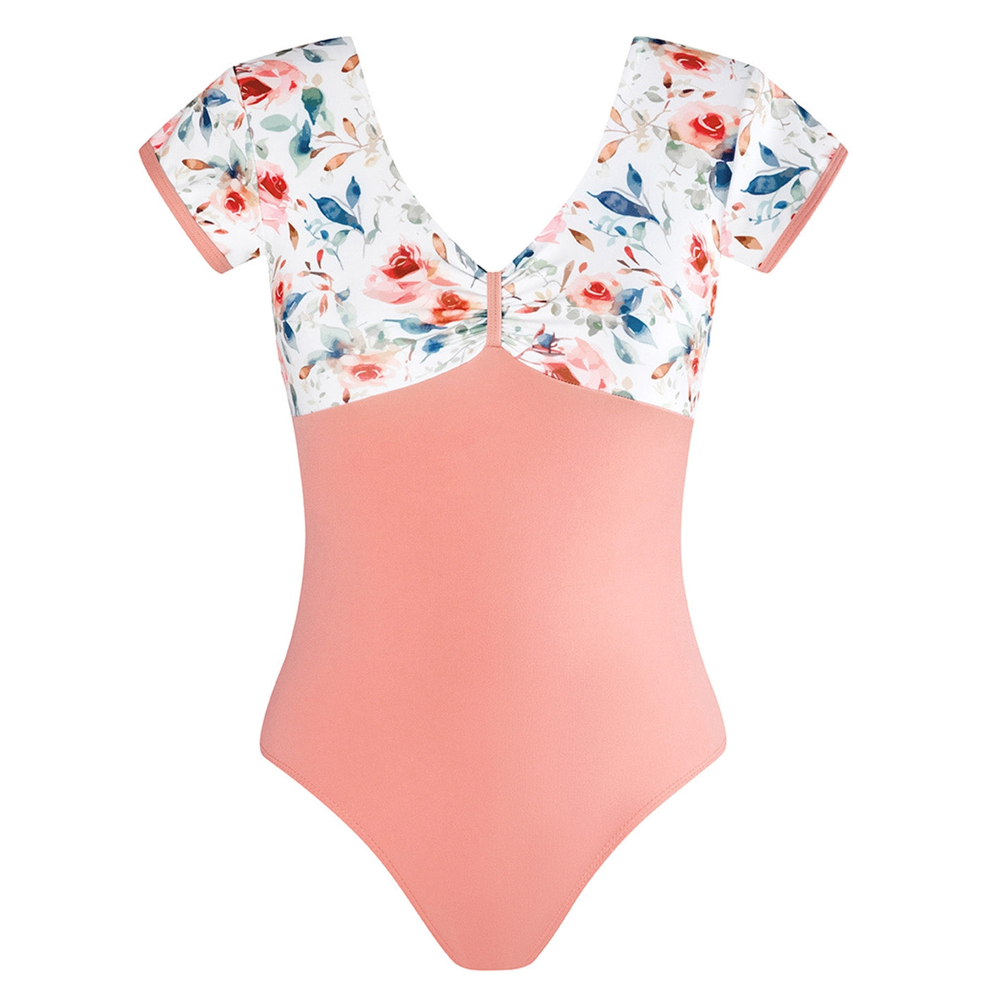 Energetiks Alexandra Cap Sleeve Leotard - Coral Haze