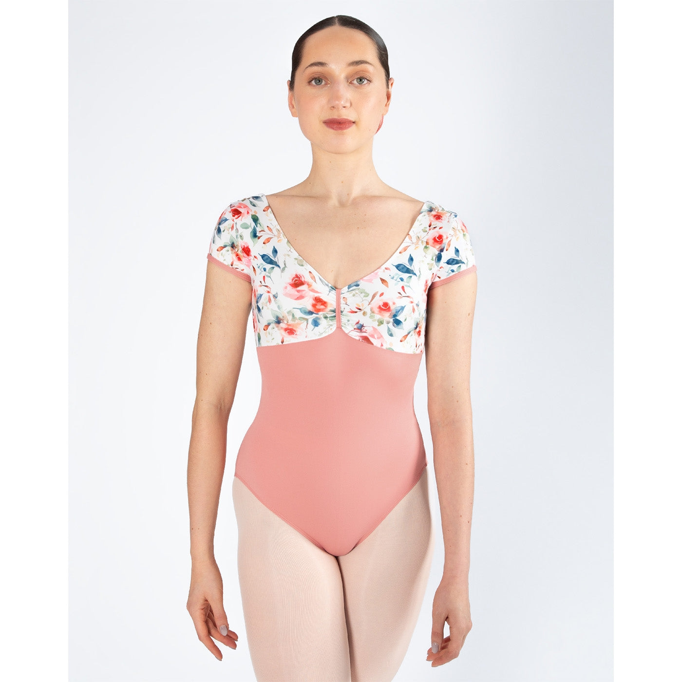 Energetiks Alexandra Cap Sleeve Leotard - Coral Haze