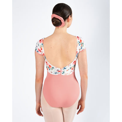 Energetiks Alexandra Cap Sleeve Leotard - Coral Haze