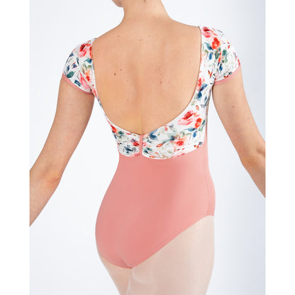Energetiks Alexandra Cap Sleeve Leotard - Coral Haze