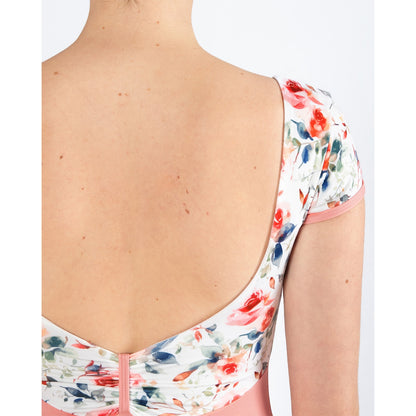 Energetiks Alexandra Cap Sleeve Leotard - Coral Haze